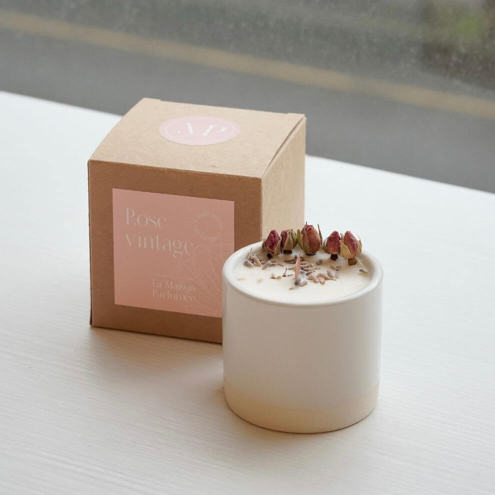 Autour du Bain 天然花草香氛精油蠟燭 復古玫瑰