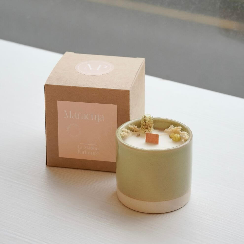 Autour du Bain 天然花草香氛精油蠟燭 百香果