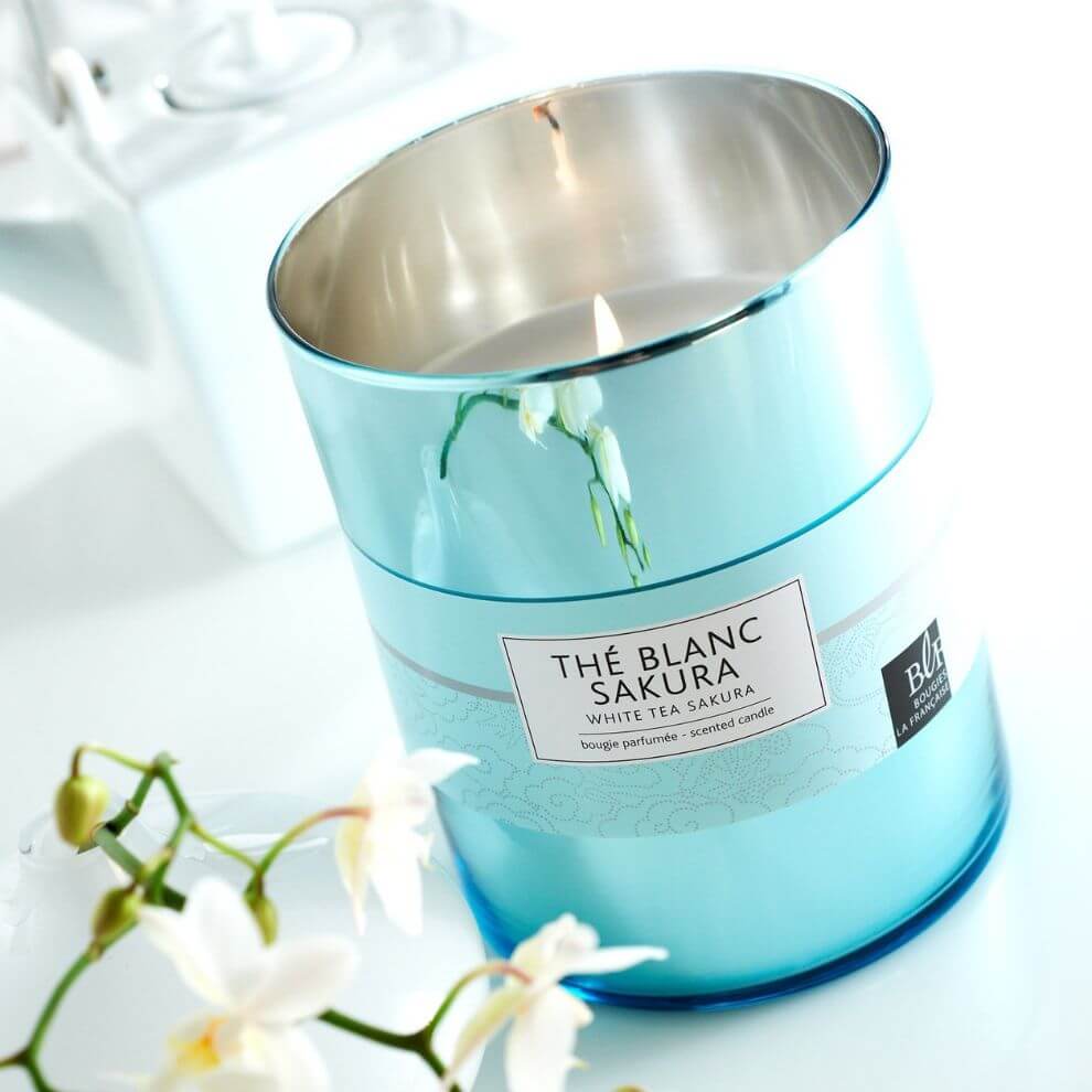 藍色輕步調系列蠟燭 櫻花白茶 (2)