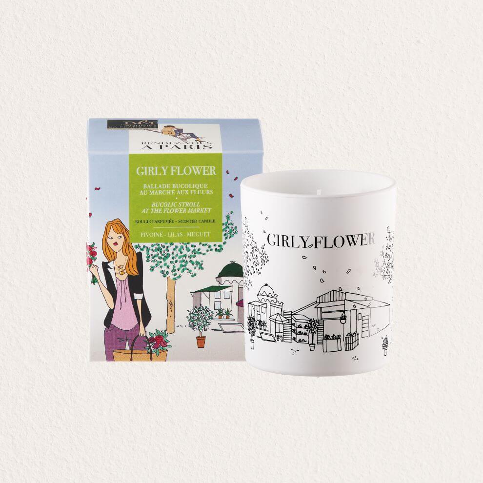 漫步巴黎系列香氛蠟燭 花漾女孩