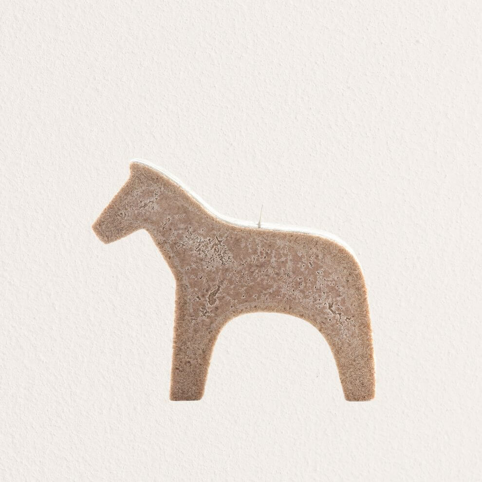 造型系列蠟燭 溫馨木馬 (2)