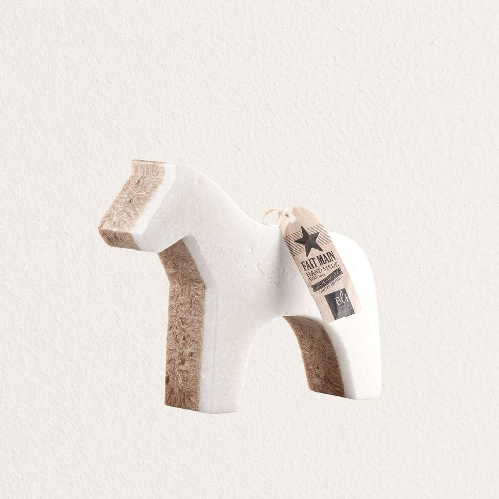 造型系列蠟燭 溫馨木馬 (5)