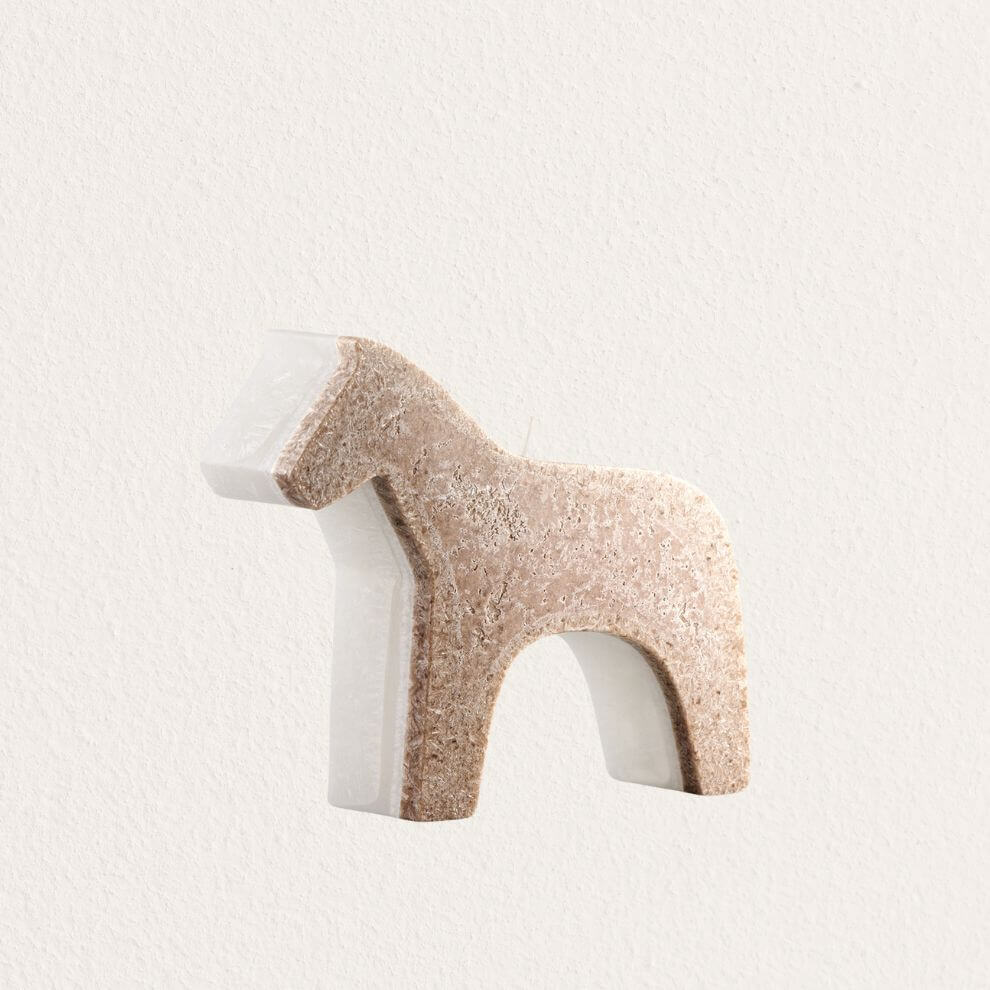 造型系列蠟燭 溫馨木馬 (3)