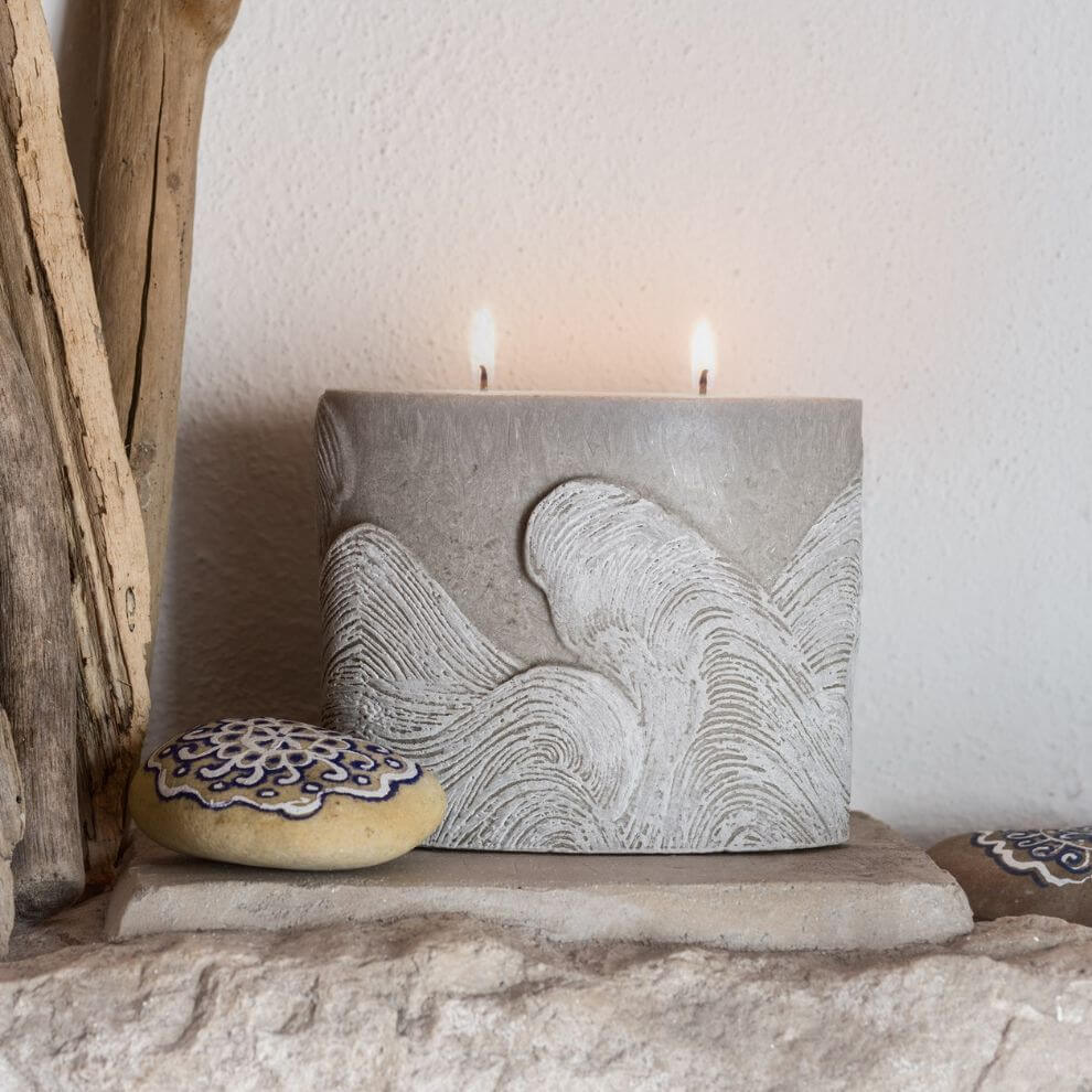 造型系列蠟燭 海洋波浪 (3)