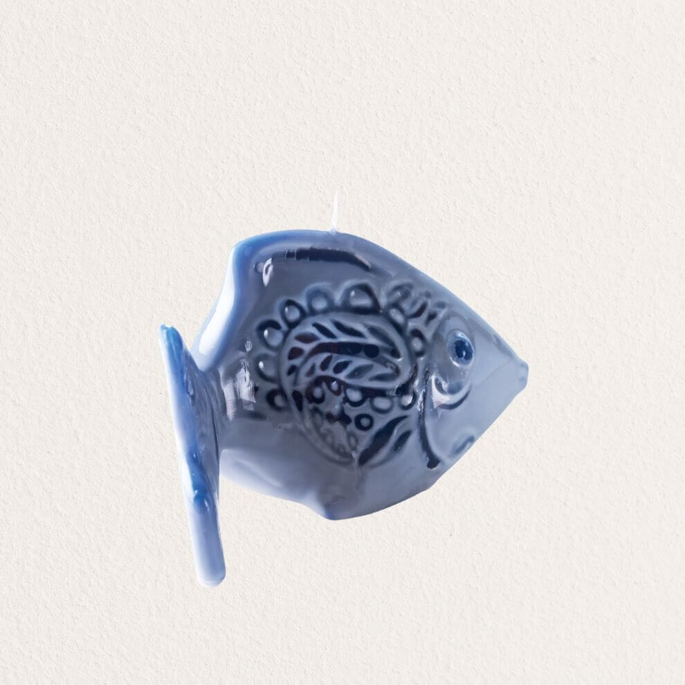 造型系列蠟燭 靛藍小魚 (3)