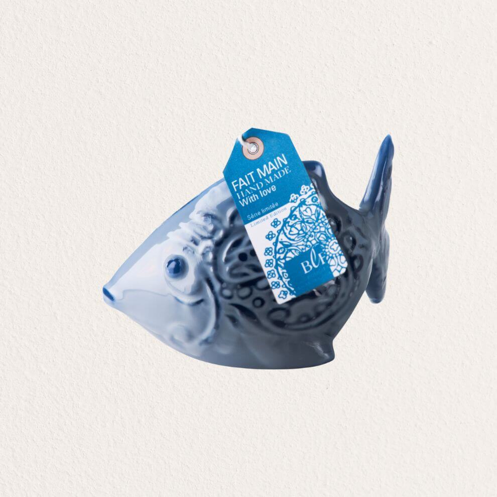 造型系列蠟燭 靛藍小魚 (1)