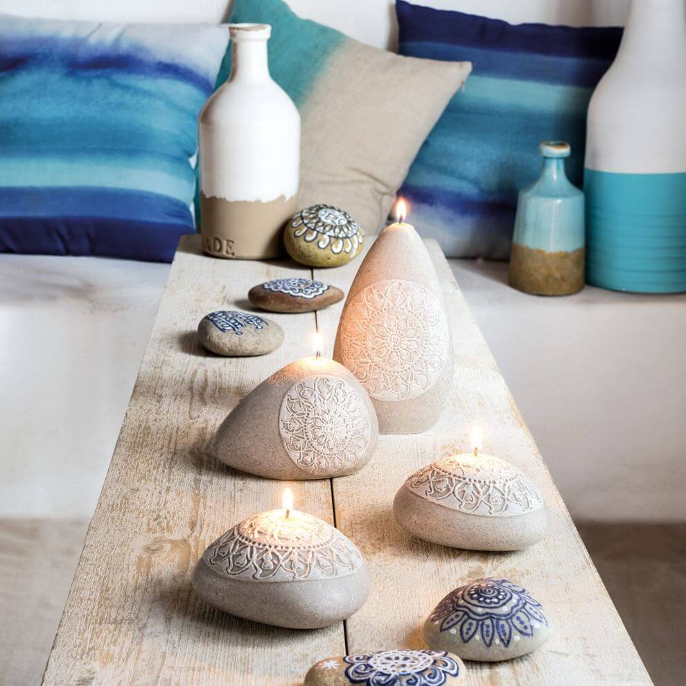 造型系列蠟燭 石蓮花 (3)