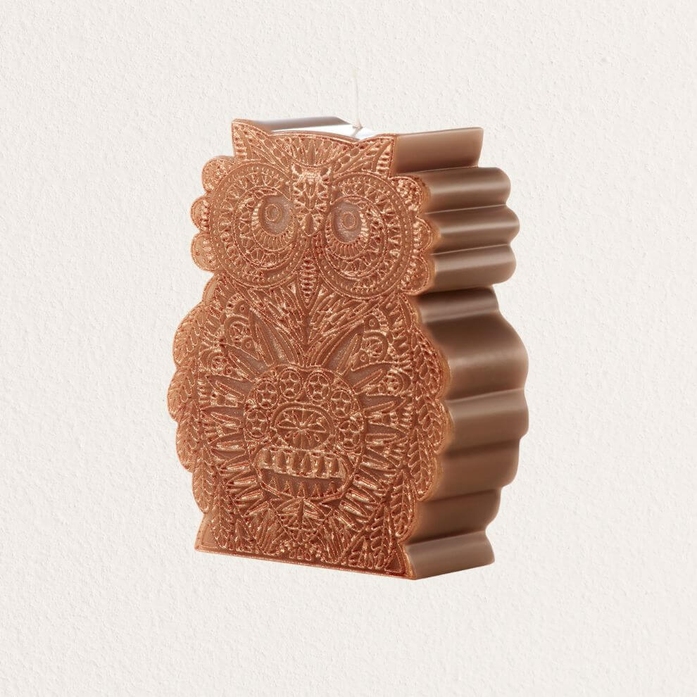 造型系列蠟燭 棕刻貓頭鷹_80 (2)
