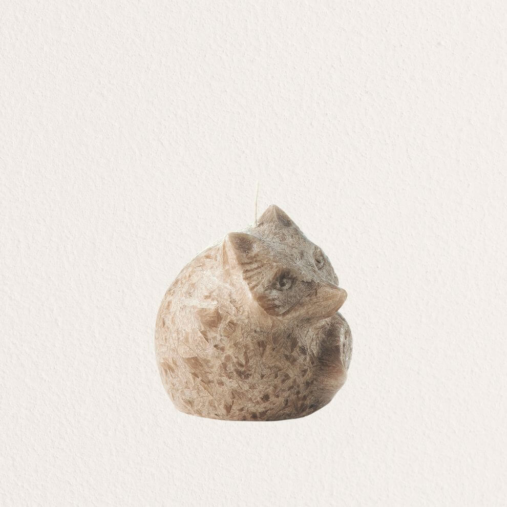 造型系列蠟燭 木質狐狸 (3)