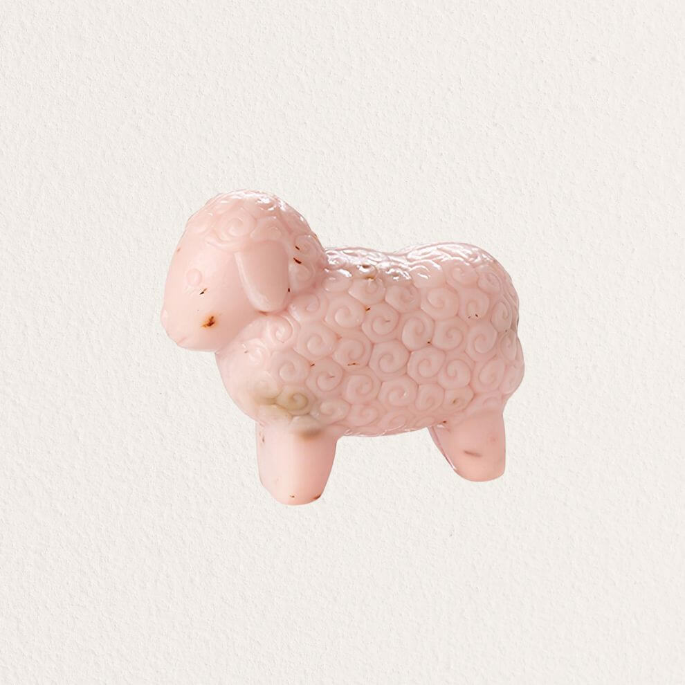 胖胖小羊造型香皂 野玫瑰