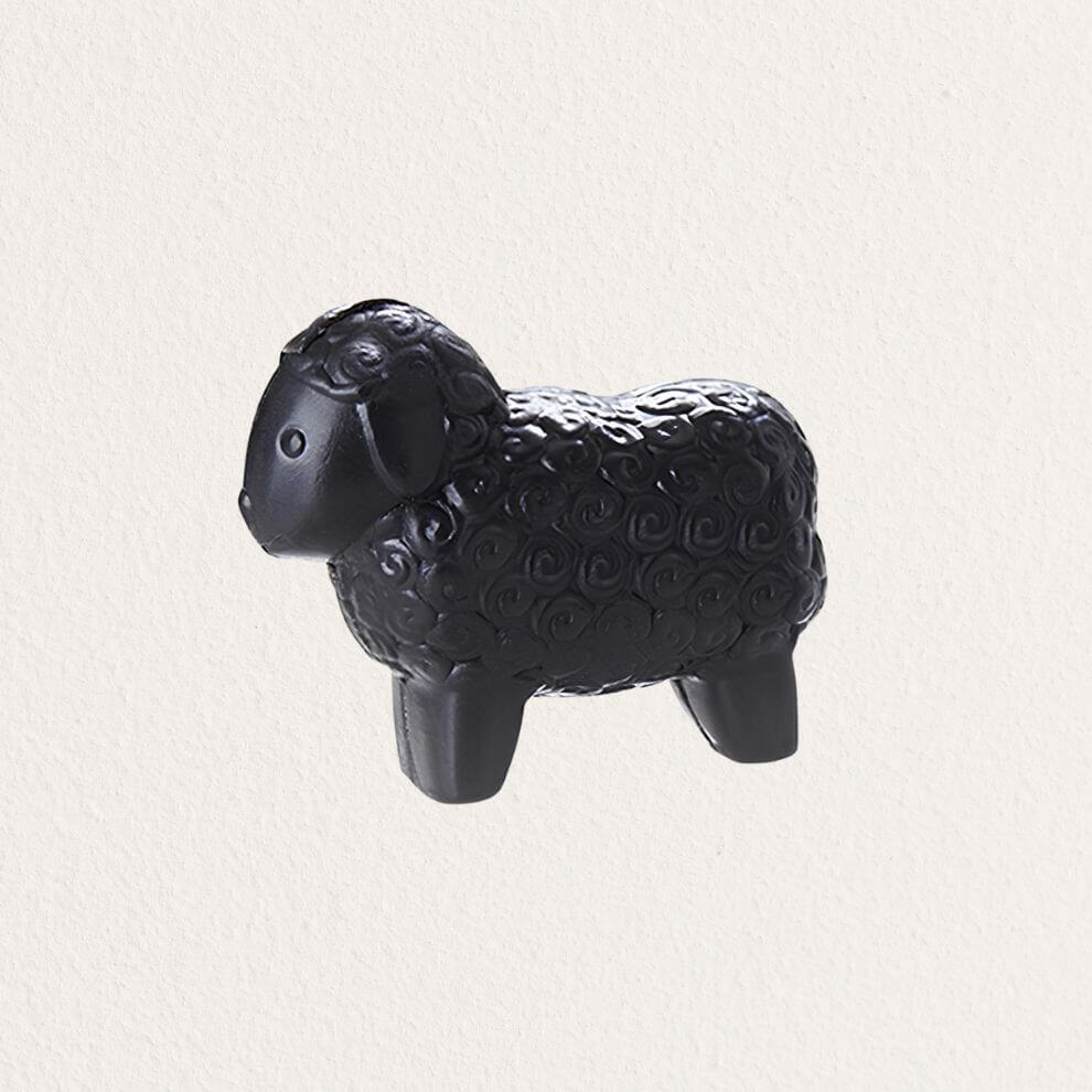 胖胖小羊造型香皂 黑色