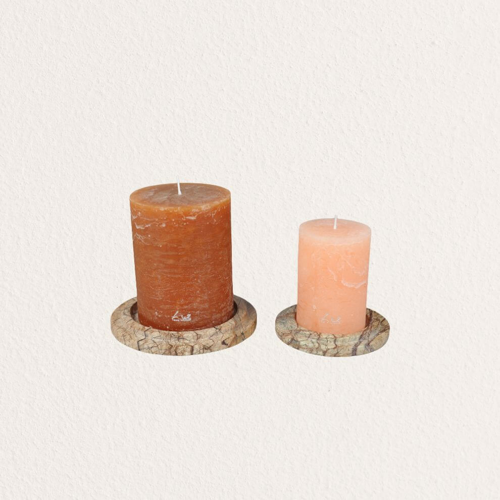 Rasteli 大理石圓燭盤