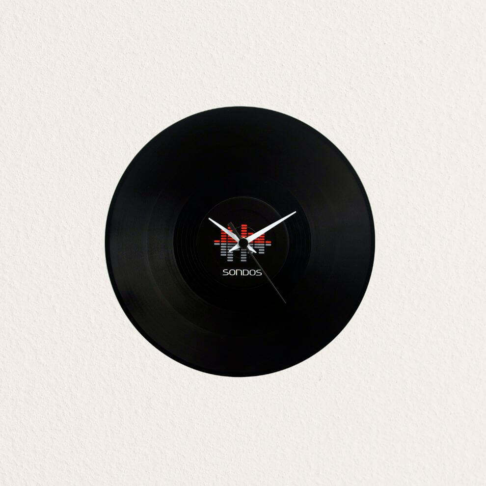Vinyluse 黑膠壁鐘 Disco 33 Giri