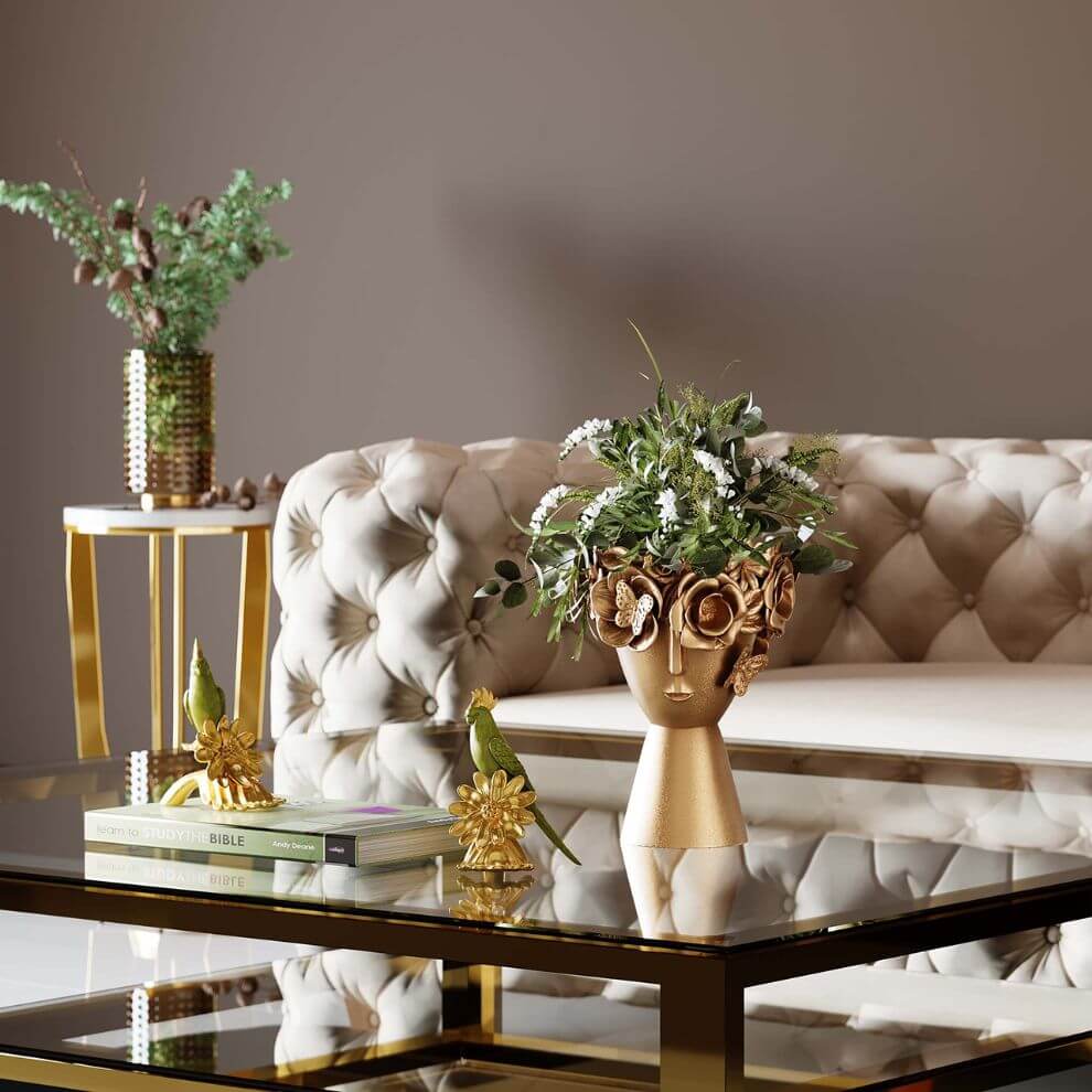 金色花冠造型花器 (3)