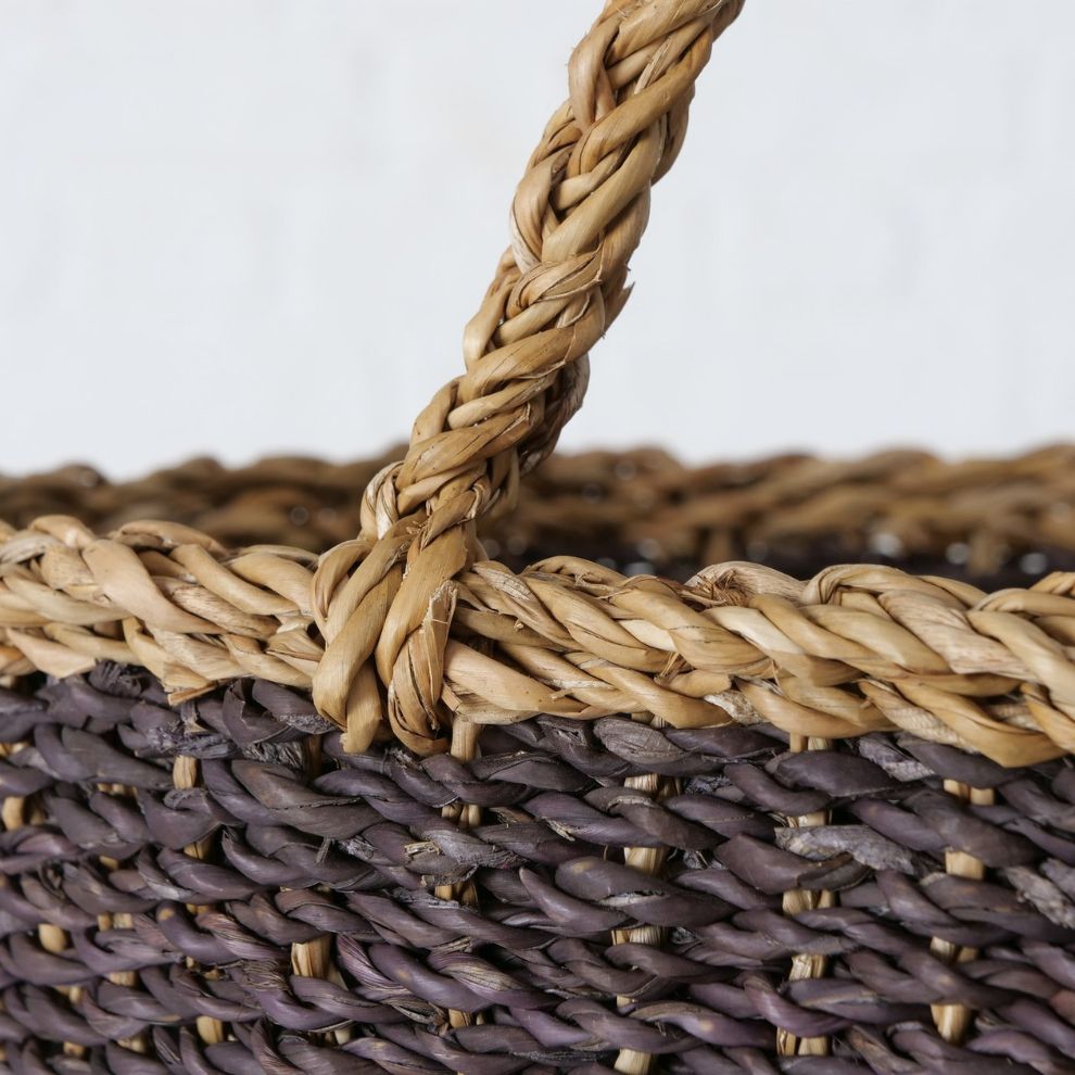 雙色編織置物籃 (3)