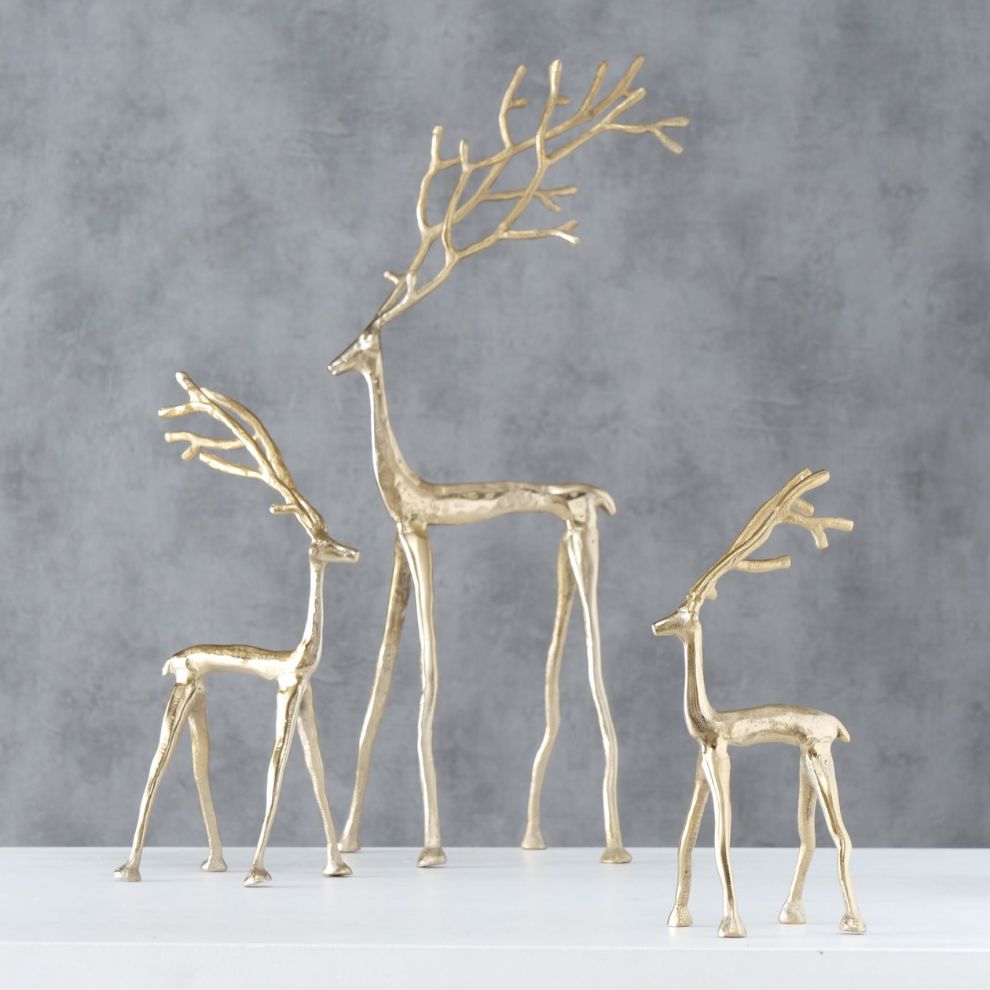 金麋鹿造型擺飾 (2)