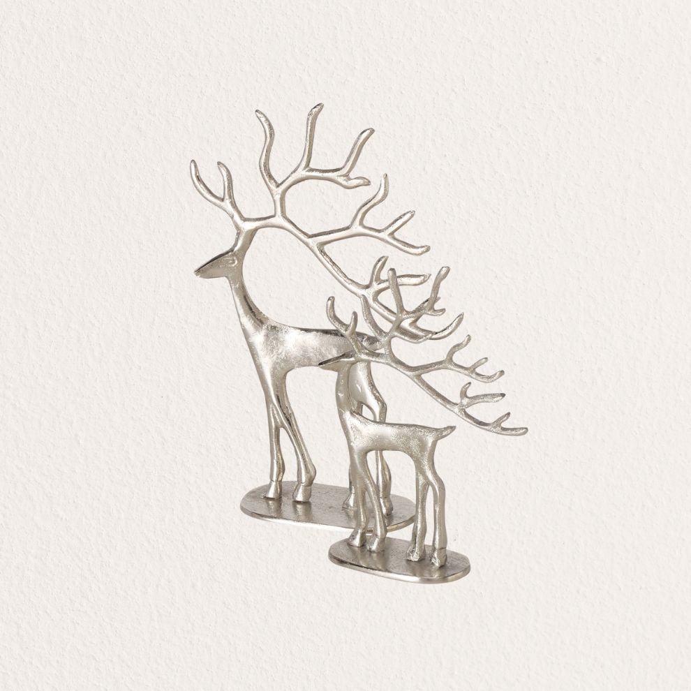 銀麋鹿造型擺飾 (1)