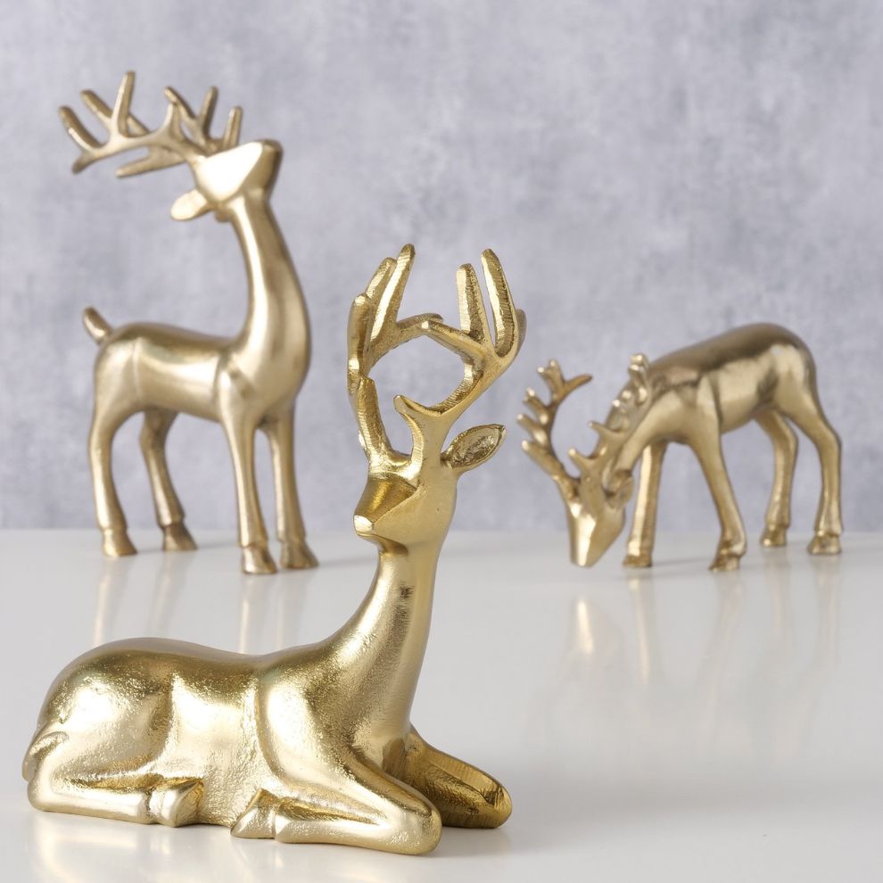 金麋鹿造型擺飾 (2)