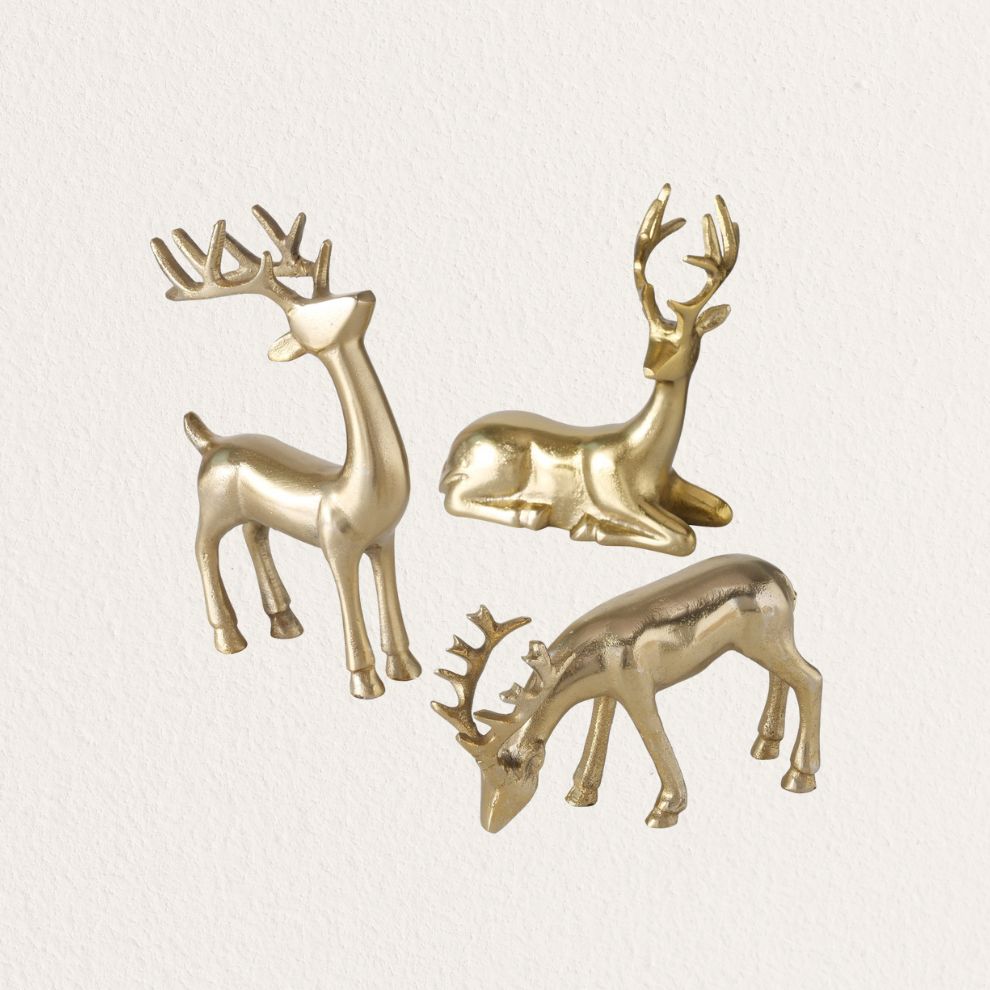 金麋鹿造型擺飾 (1)