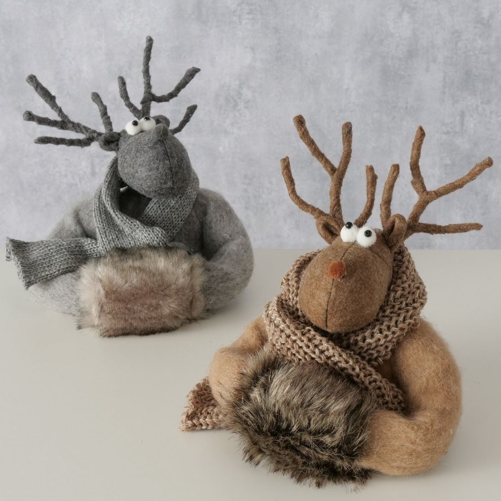 圍巾麋鹿造型擺飾 (2)