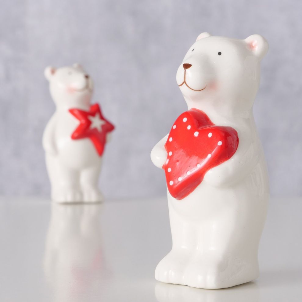 陶瓷白熊造型擺飾 (2)