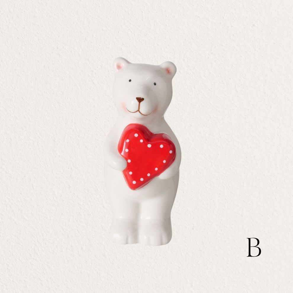 陶瓷白熊造型擺飾 (4)