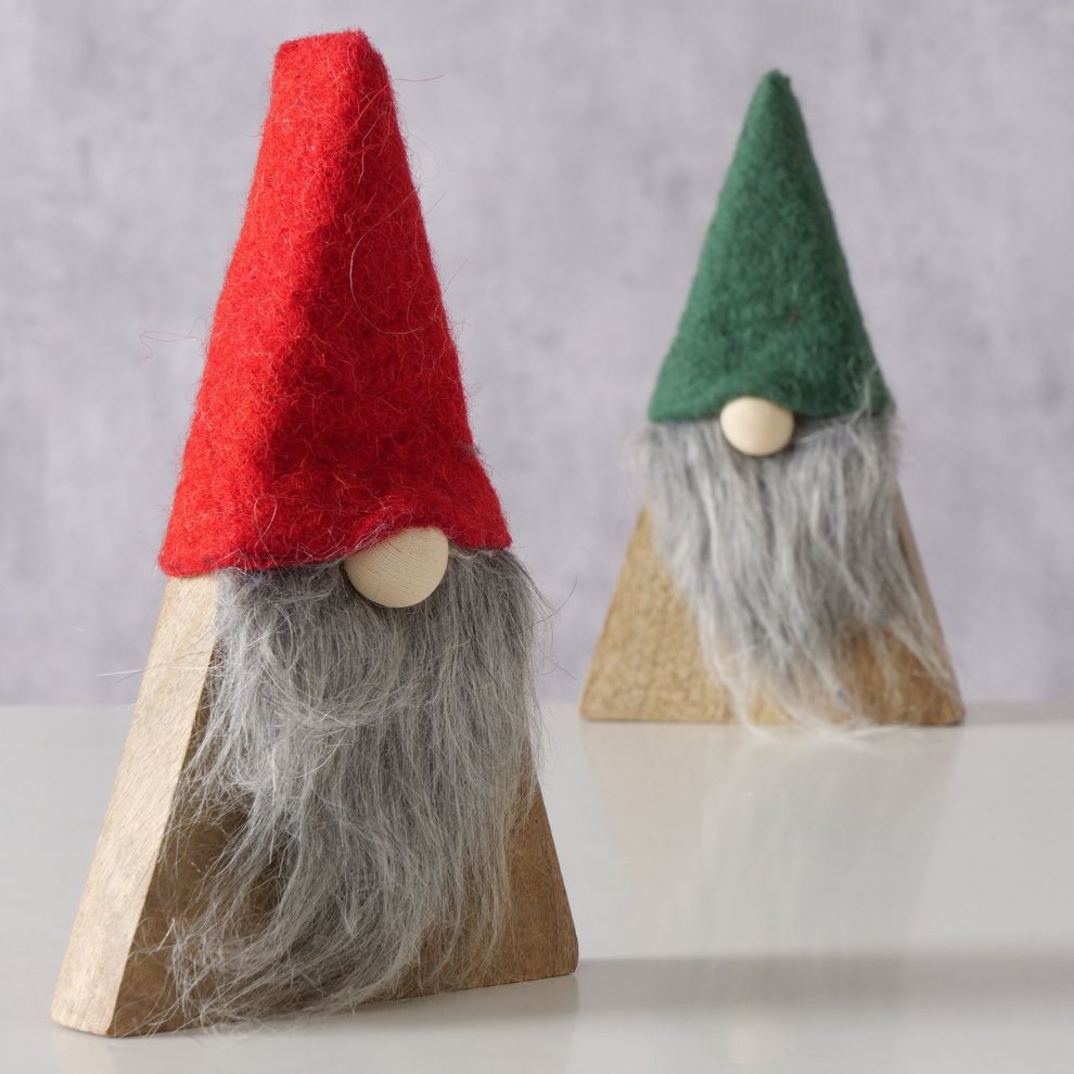 三角聖誕老人造型擺飾 (2)