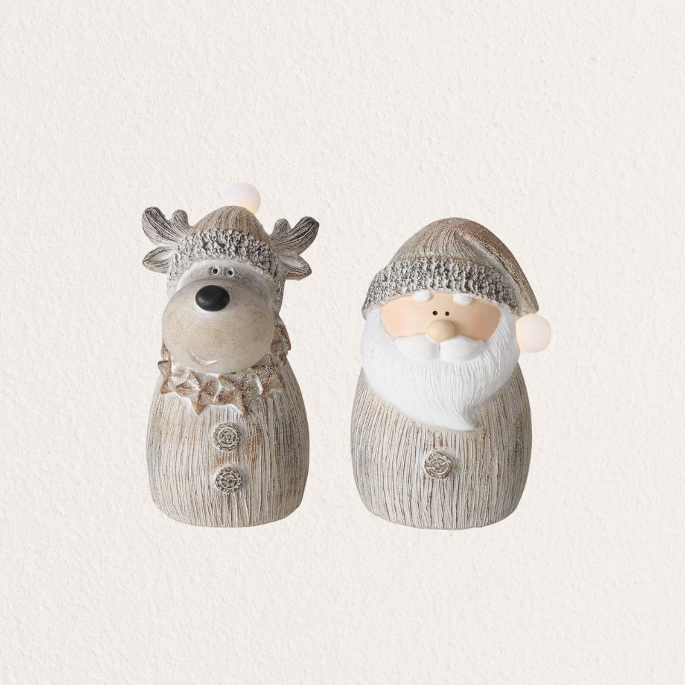 發光聖誕雕像造型擺飾 (1)