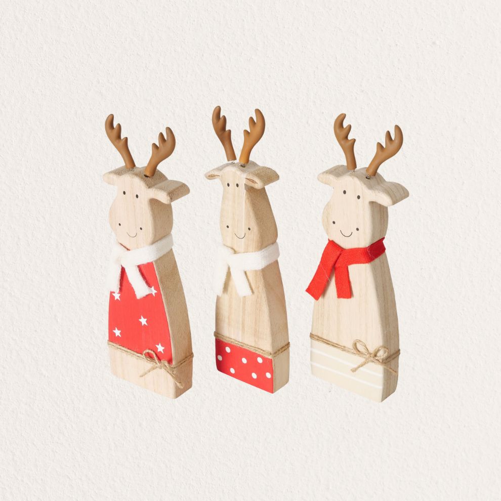 BOLTZE 圍巾麋鹿造型擺飾