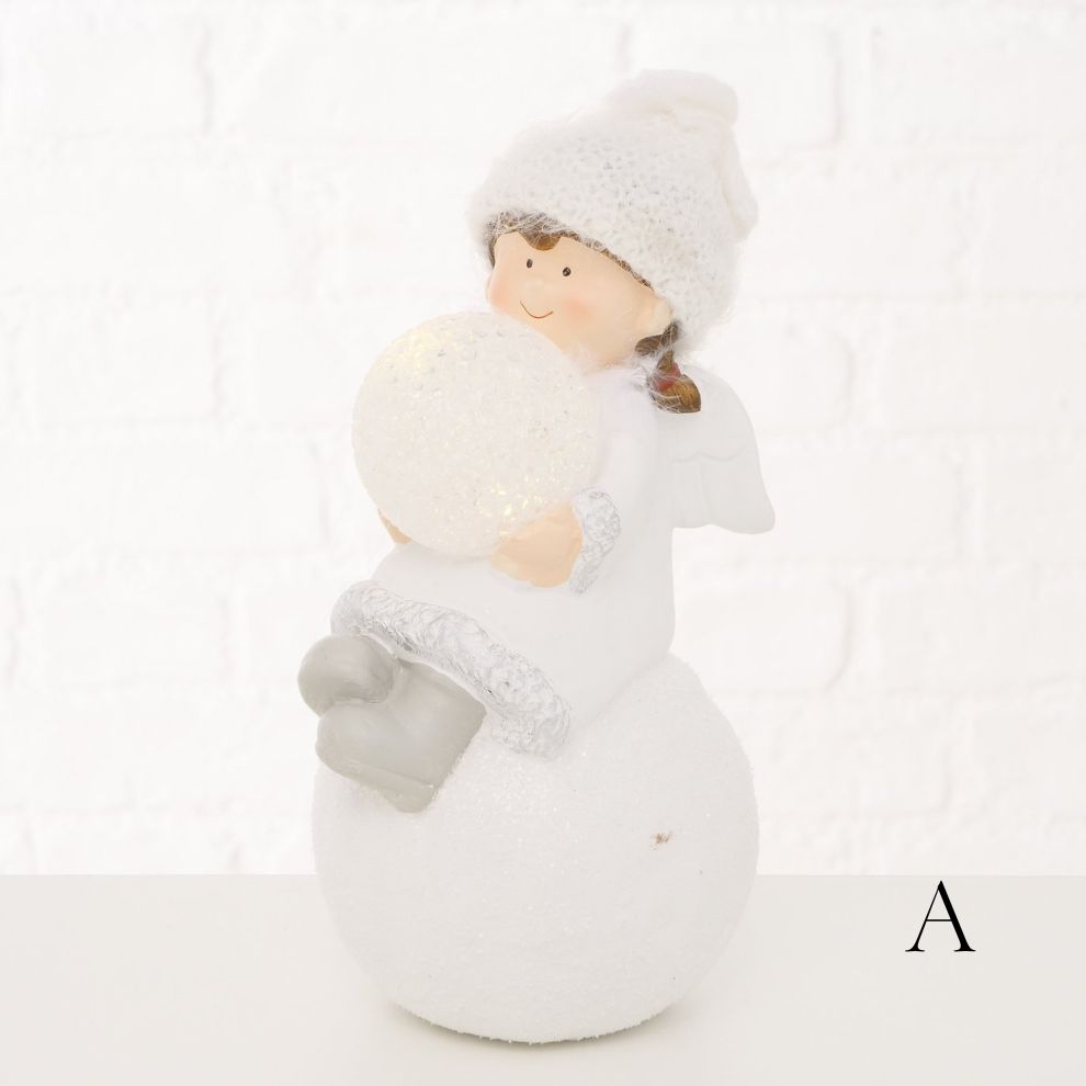 發光白雪天使造型擺飾 (3)