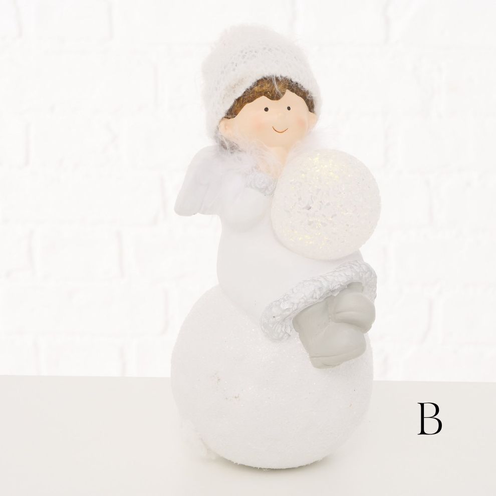 發光白雪天使造型擺飾 (4)