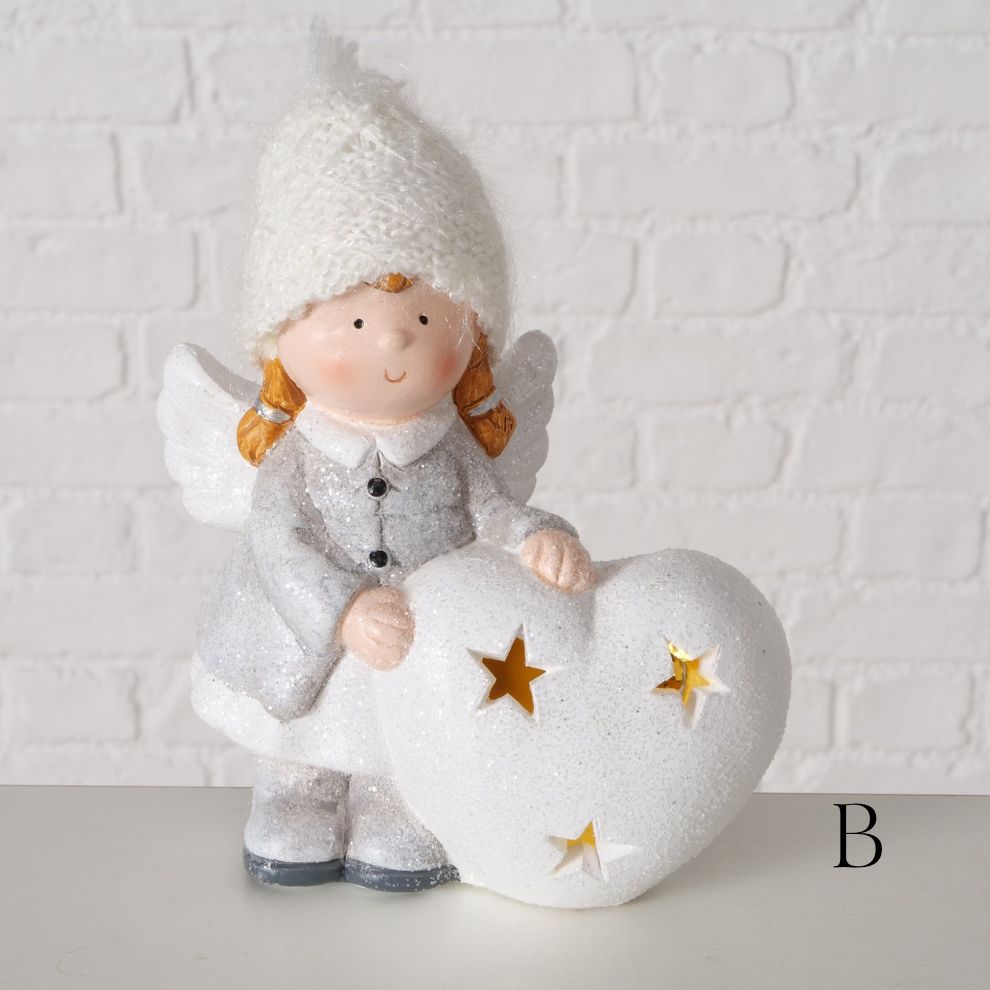 發光白雪天使造型擺飾 (4)