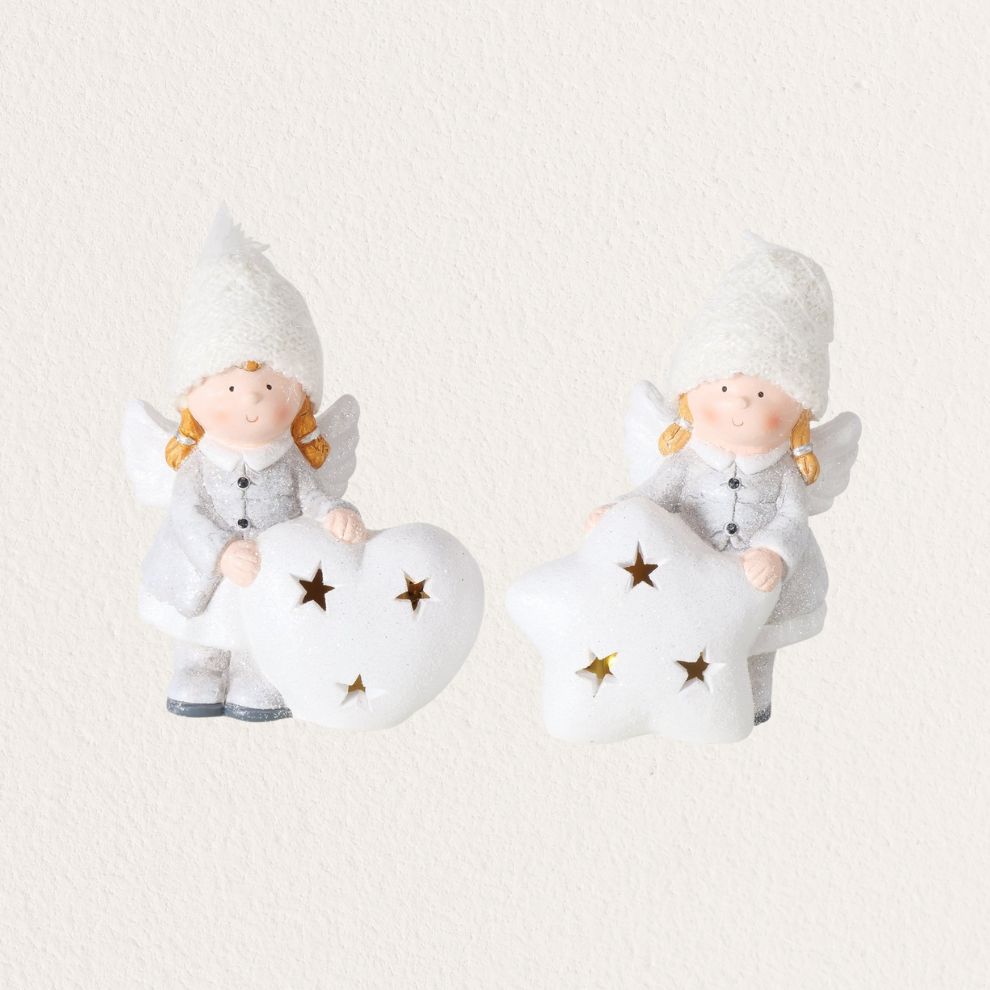 發光白雪天使造型擺飾 (1)