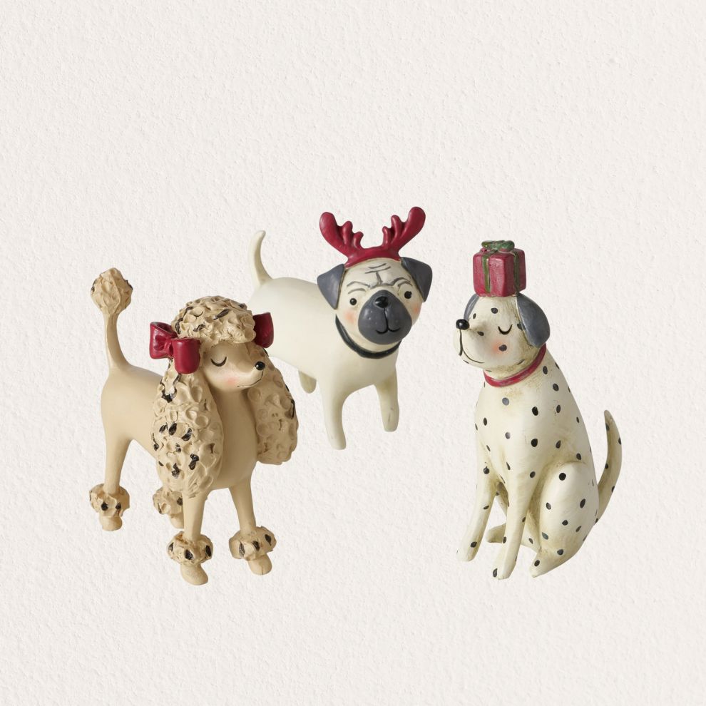 聖誕萌犬造型擺飾 (1)