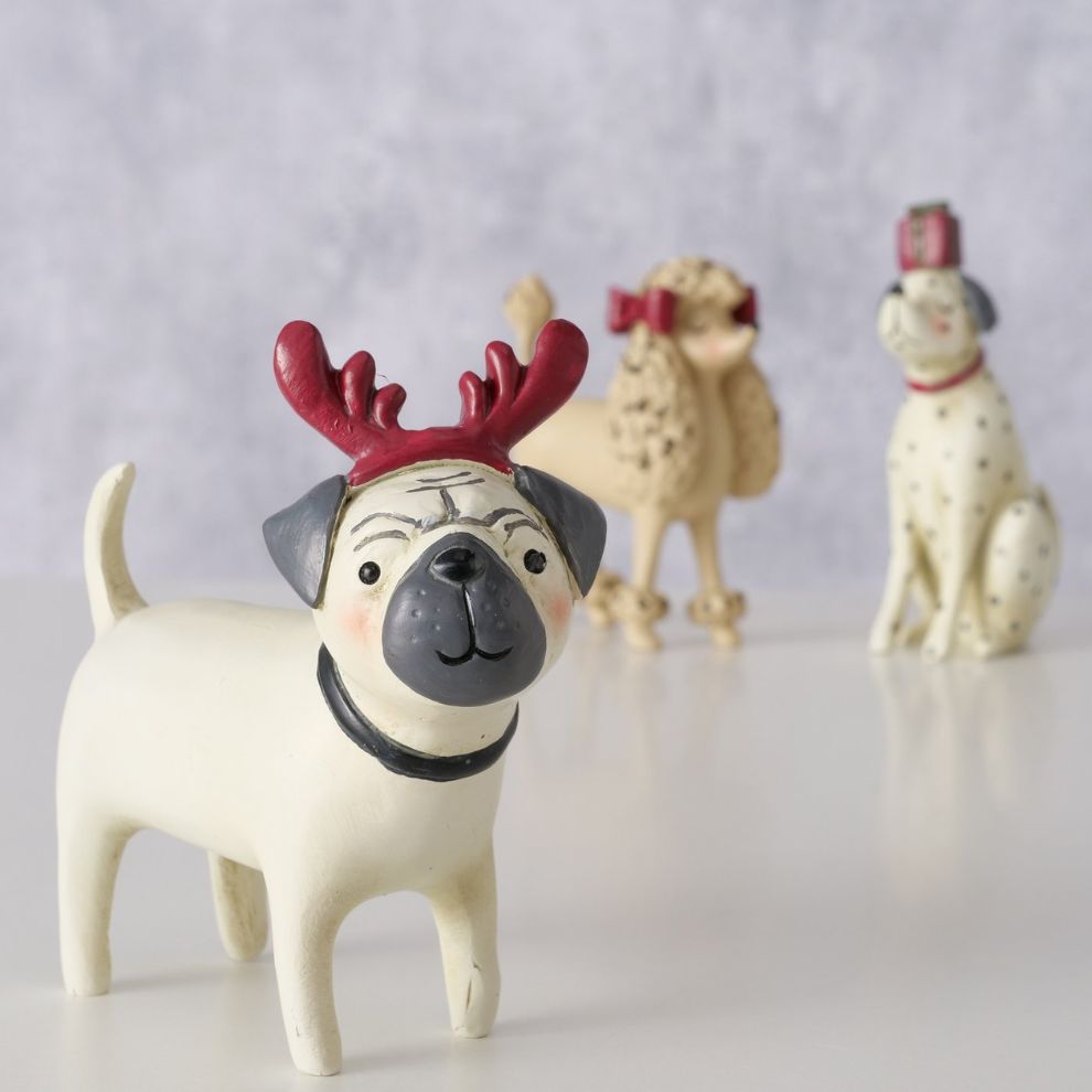 聖誕萌犬造型擺飾 (2)