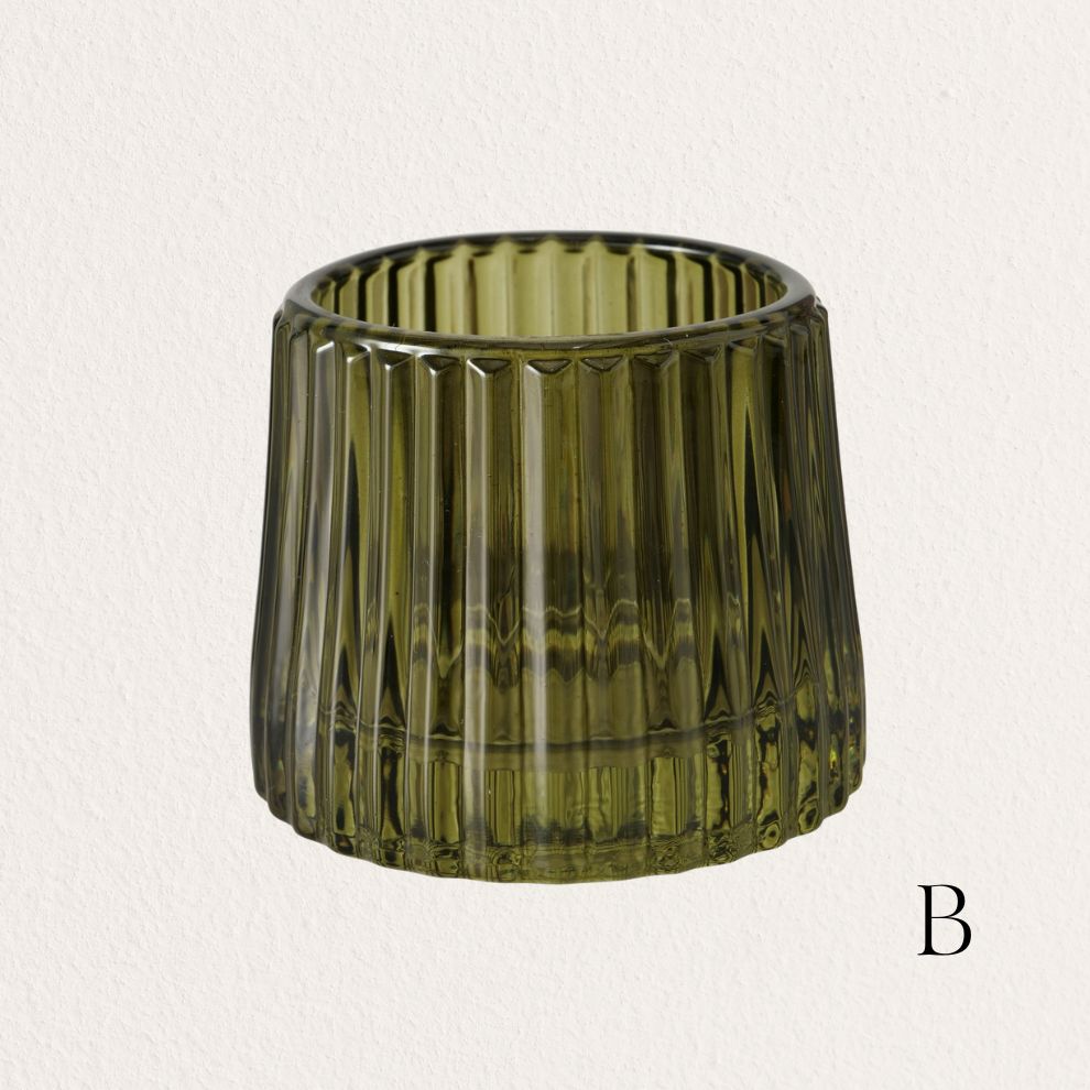 綠色玻璃燭台 (5)