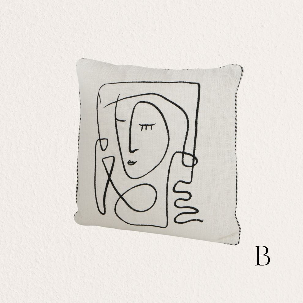 人像線條抱枕 (4)
