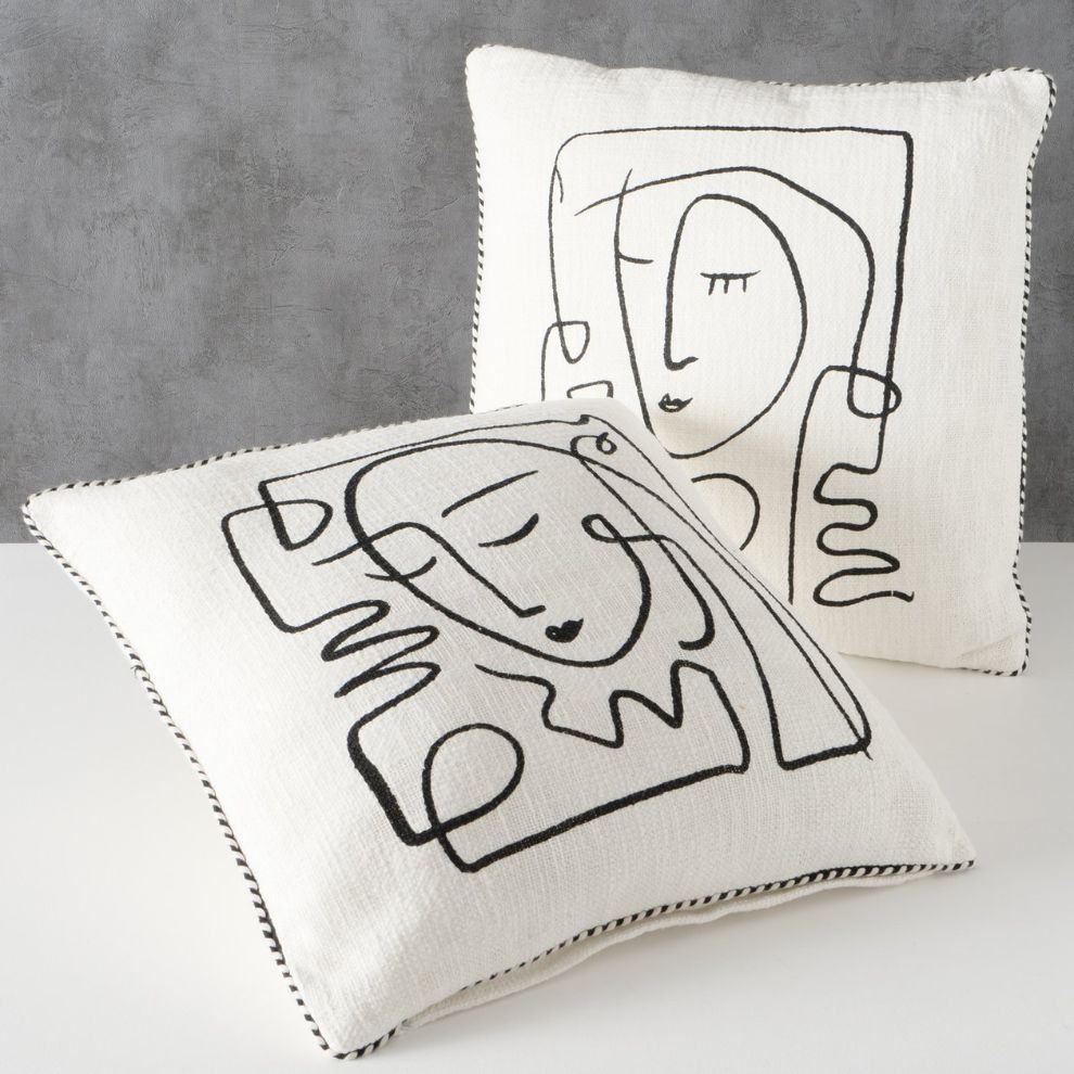 人像線條抱枕 (2)