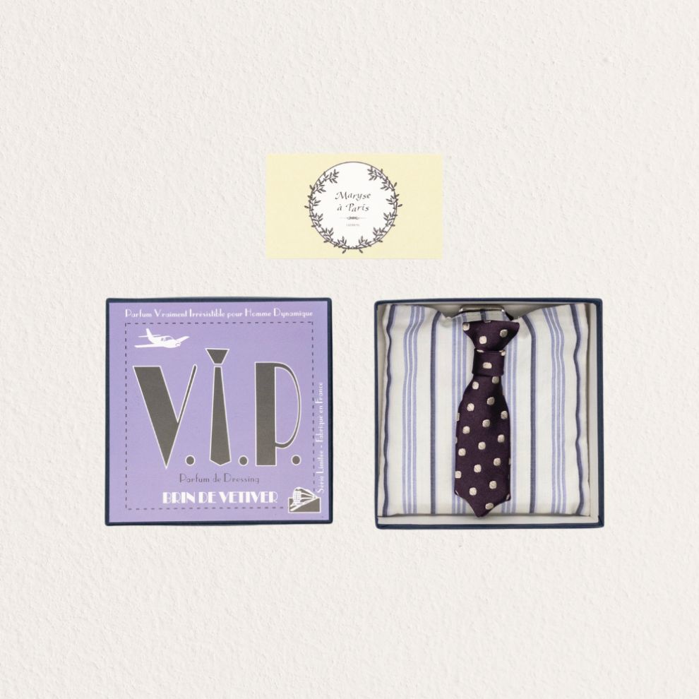 Maryse à Paris 領帶香包 紫色