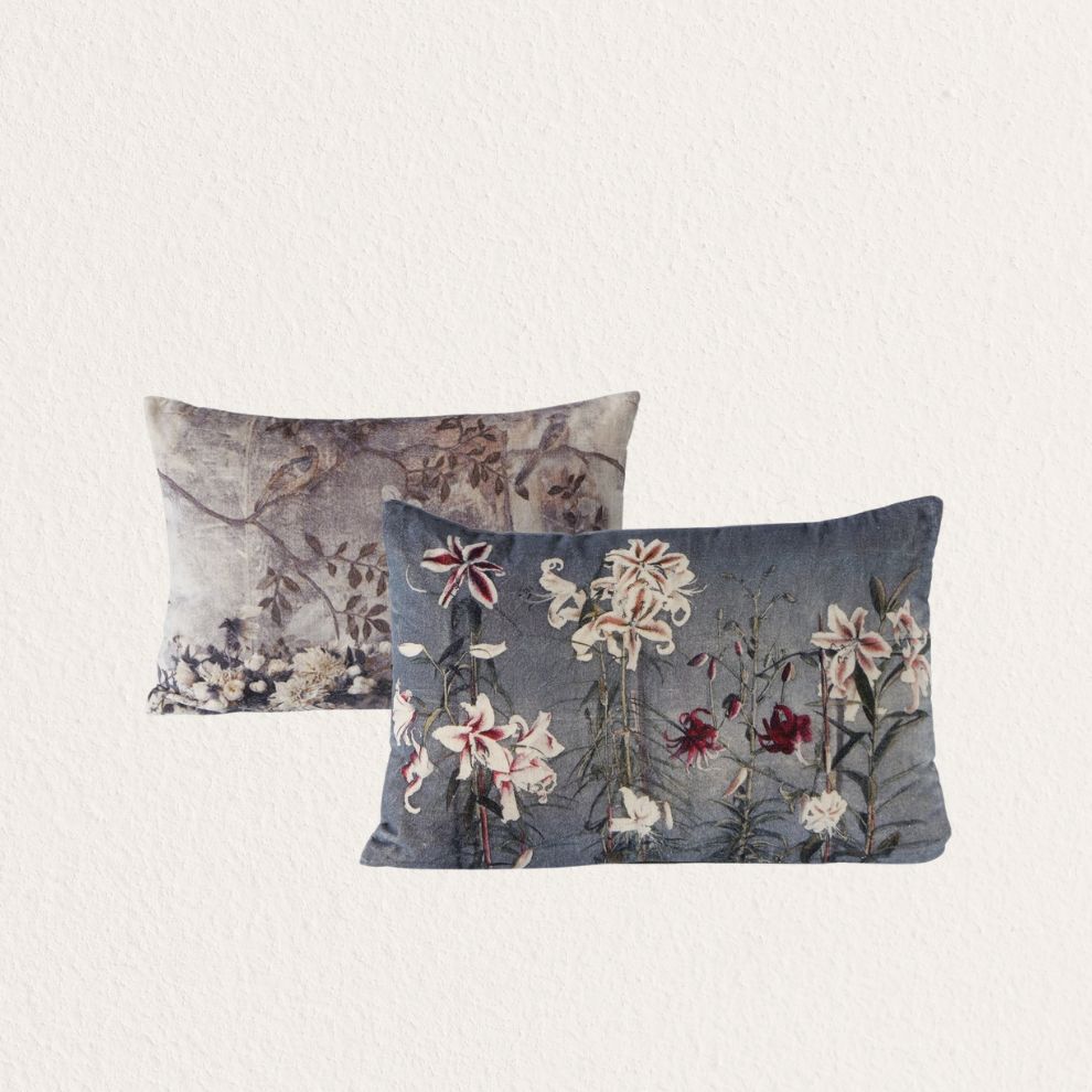 復古花卉抱枕 (1)
