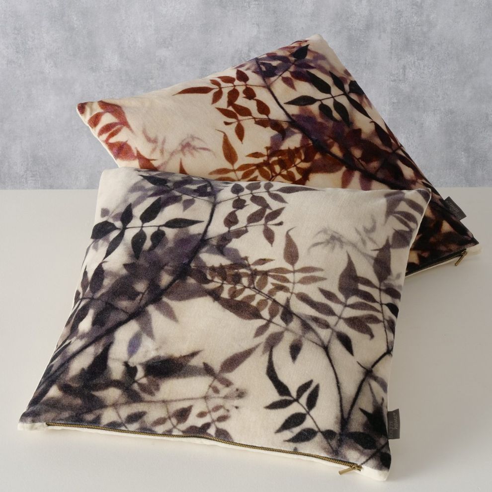 復古枝葉抱枕 (2)