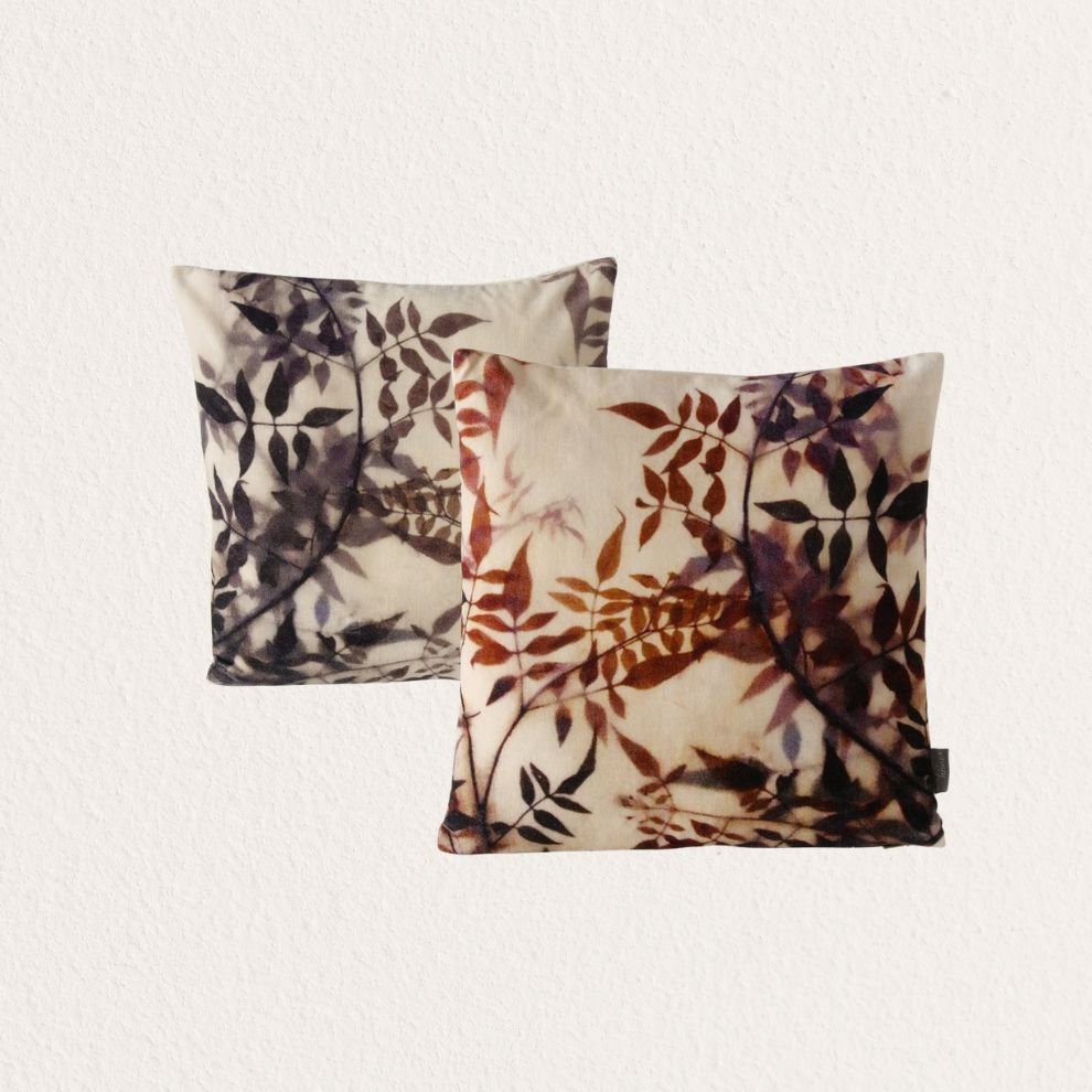 復古枝葉抱枕 (1)