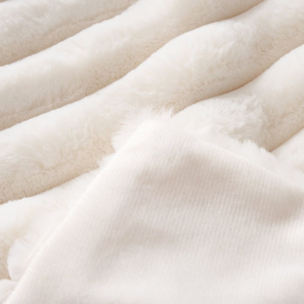 米白柔順毛毯 (3)