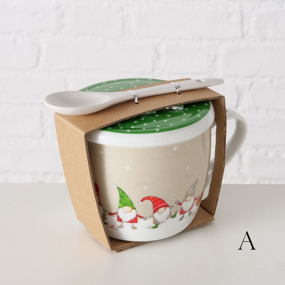 聖誕風湯匙馬克杯 (3)