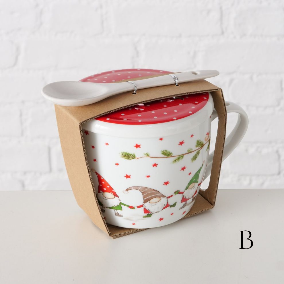 聖誕風湯匙馬克杯 (4)