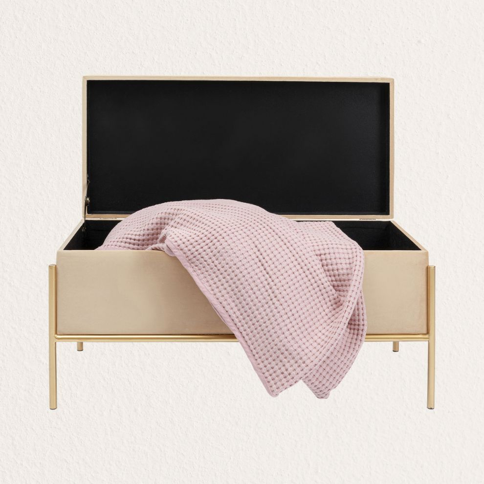 米色收納長凳 (3)