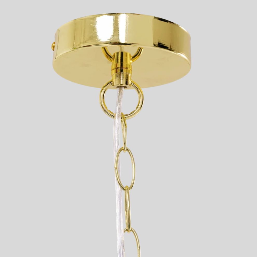 Leaf Gold Ball 吊燈 (3)