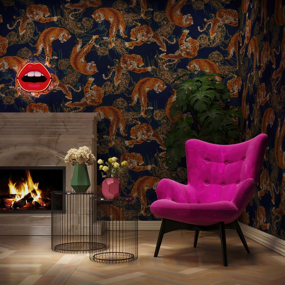 黑色鏡面造型邊桌 (2)