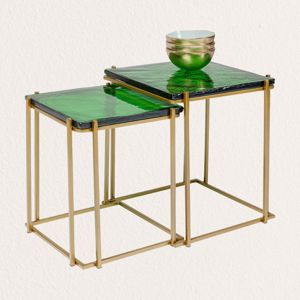 潟湖綠造型邊桌 (1)