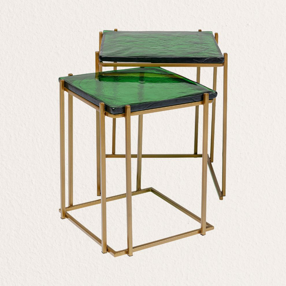 潟湖綠造型邊桌 (2)